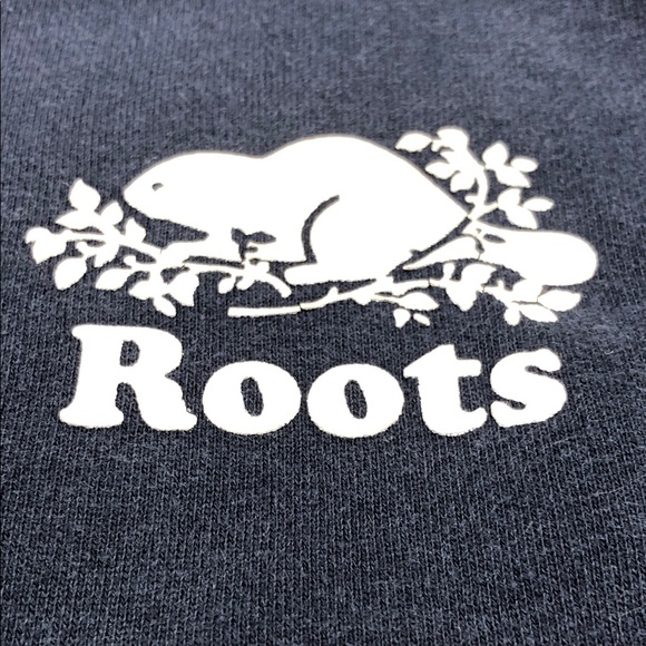 🦫 Roots Quarter-Zip Sweatshirt - Navy Blue - Size Small  🇨🇦 - Picture 14 of 14